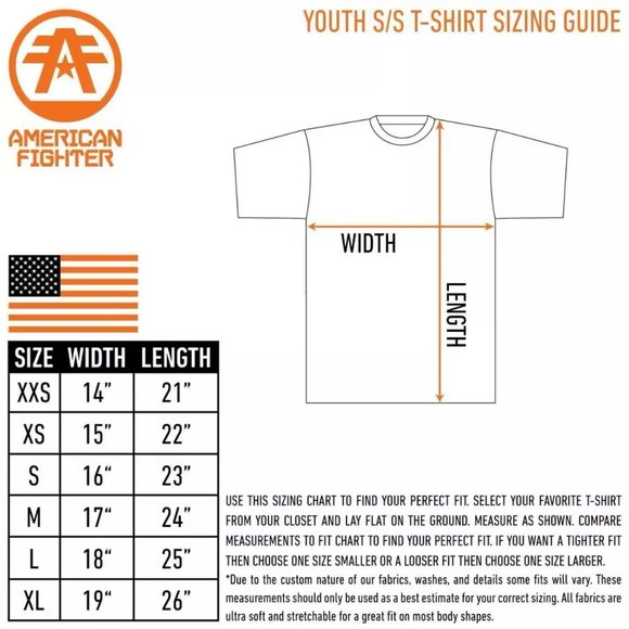 AMERICAN FIGHTER S/S MICHIGAN Boy’s T-shirt -Youth - Picture 4 of 7